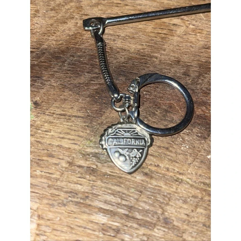 Vintage Mini Hammer Key Ring Small Hammer Keychain - California Souvenir - Japan